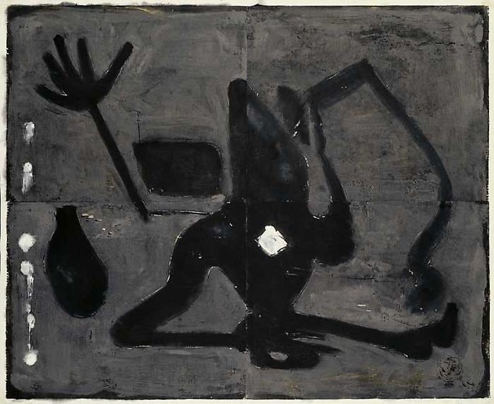 PP 4049 Untitled, c.1972
38 7/8 x 48 3/8 inches
98.76 x 122.89 cm
Water Soluble Printer&amp;#39;s Ink and Casein
on Handmade Japanese Paper