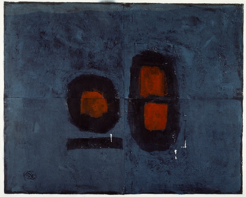 Untitled, PP 4131, 1977
Water Soluble Printer&amp;rsquo;s Ink and Casein
on Handmade Japanese Paper
H:&amp;nbsp;38 3/4 x W: 48 3/8 inches