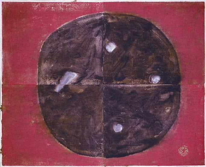 Inv# PP 4182 Untitled, 1979
38 3/4 x 48 1/4 inches
98.42 x 122.56 cm
Water Soluble Printer&amp;#39;s Ink and Casein
on Handmade Japanese Paper