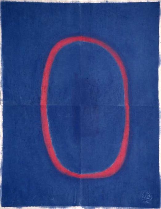 PP 4124 Untitled, 1976
48 3/8 x 38 5/8 inches
122.89 x 98.12 cm
Water Soluble Printer&amp;#39;s Ink and Casein
on Handmade Japanese Paper