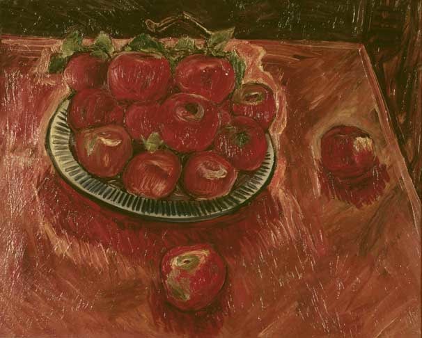 Plate of Red Apples
Inv# Painting 015 Untitled, c. 1930s -1940s
Oil on canvas
19 x 24 inches&amp;nbsp;&amp;nbsp;
48.3 x 61 cm