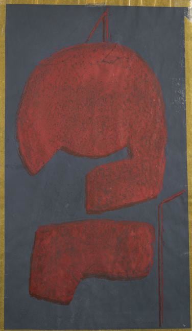 Untitled, PP 1024, c. 1971
Water Soluble Printer’s Ink and Casein
on Handmade Japanese Paper
H: 30 1/4 x W: 18 inches