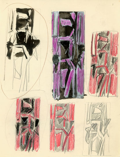 Inv# FI 52 Untitled, c. 1950s-1960s
Graphite, Crayon and India Ink on Wove Paper
11 x 8.5 inches&amp;nbsp;&amp;nbsp;
27.9 x 21.6 cm