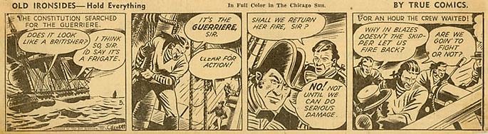 Inv# CS 0030 &amp;quot;Old Ironsides&amp;quot;&amp;nbsp;&amp;nbsp;
Hold Everything by True Comics, 1942
Newspaper Print
2 13/16 x 10 1/4 inches&amp;nbsp;&amp;nbsp;
7.14 x 26.04 cm