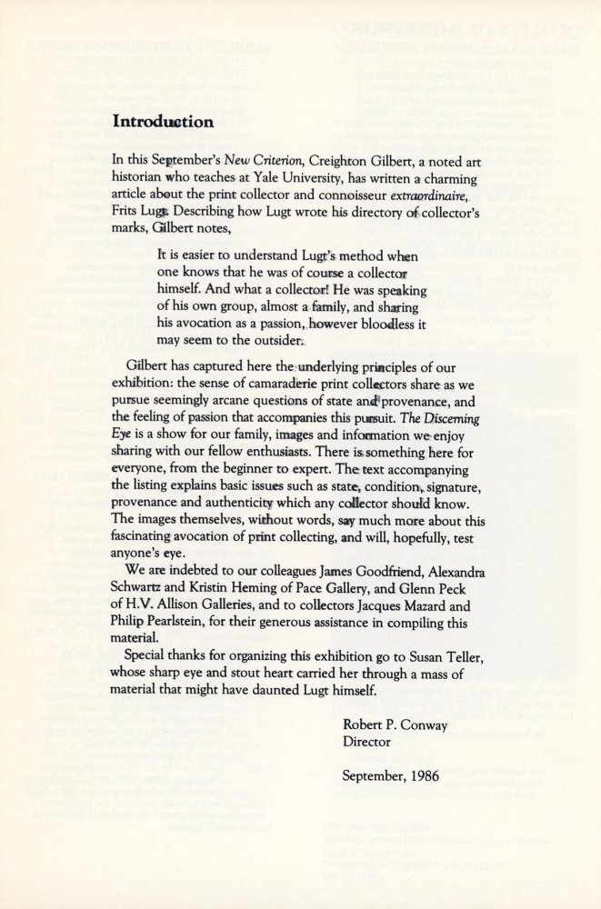 A.A.A. The Discerning Eye