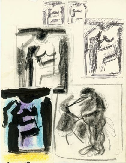 Inv# FIV 1 Untitled, c. 1970s
Ball Point Ink, Graphite, Pastel and India Ink
on Bond Paper
11 x 8.5 inches&amp;nbsp;&amp;nbsp;
27.9 x 21.6 cm