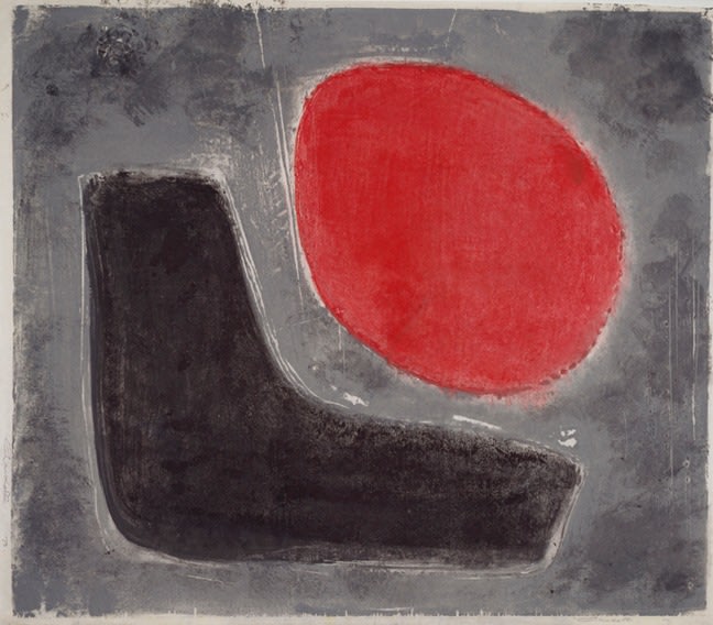 Untitled, PP 1029, 1973
Water Soluble Printer’s Ink and Casein
on Handmade Japanese Paper
H: 25 x W: 28 3/4 inches
