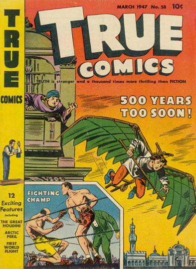 Inv# CS 0127 True Comics Magazine, 1943
Newsprint
10 5/16 x 7 1/2 inches&amp;nbsp;&amp;nbsp;
26.19 x 19.05 cm