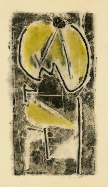 Untitled, AWdC-CM 1803, c. 1950s-1960s
Water Soluble Printer&amp;#39;s Ink
on Handmade Japanese Paper
H: 18 5/8 x W: 11 1/4 inches
&amp;nbsp;
