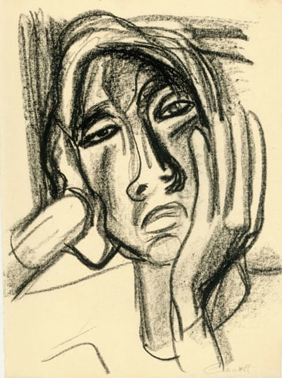 Inv# GDrP 020 Untitled, c.1920s
Graphite with Waxed Crayon on Commercial Paper
14 1/2 x 10 7/8 inches&amp;nbsp;&amp;nbsp;
36.83 x 27.64 cm