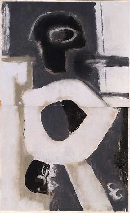 Inv# PP 2014 Untitled, 1971
Water Soluble Printer&amp;#39;s Ink and Casein
on Handmade Japanese Paper
40 x 24 3/16 inches
101.6 x 61.44 cm