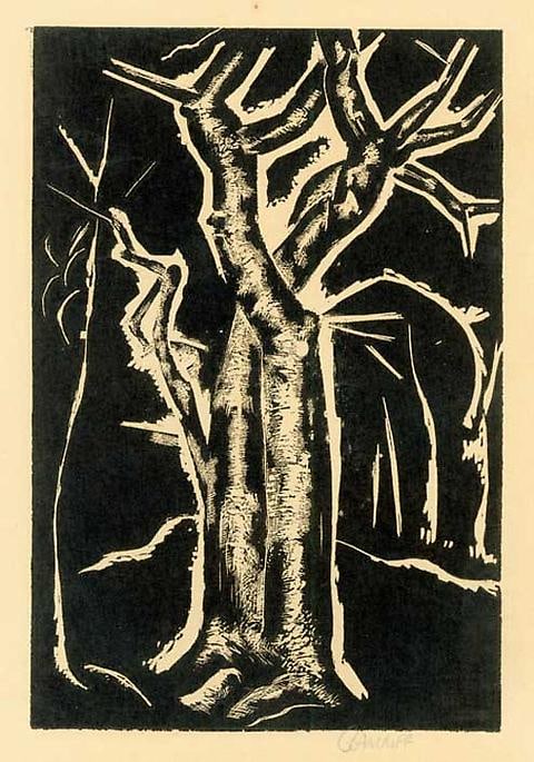 Inv# RBWWdC 0301-23 -1 Untitled, c.1920s
Oil Based Printer&amp;#39;s Ink / Linocut&amp;nbsp;
on Handmade Japanese Wove Paper
8 13/16 x 6 3/8 inches&amp;nbsp;&amp;nbsp;
22.38 x 16.21 cm

Private Collection