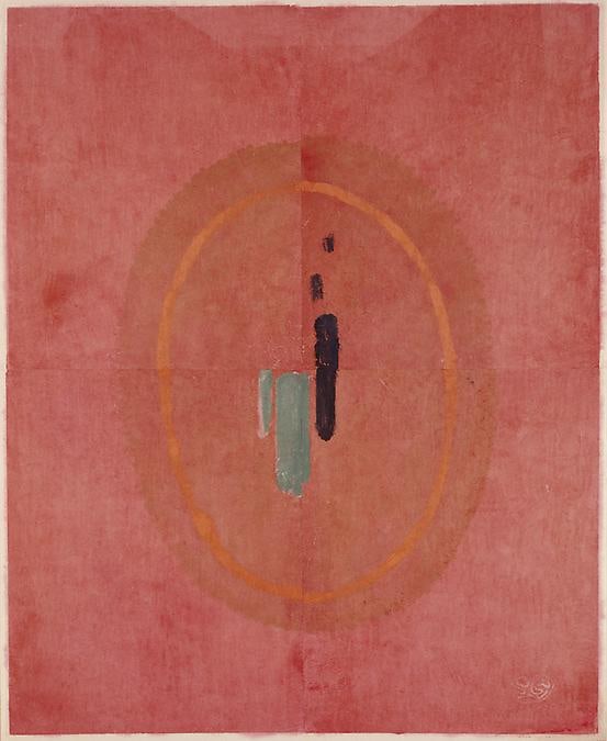 Untitled, PP 4151, 1977
Water Soluble Printer&amp;rsquo;s Ink and&amp;nbsp;Casein
on Handmade Japanese Paper
H: 48 1/2 x W: 38 5/8 inches