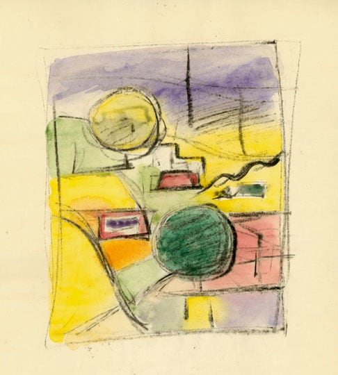 Inv# FII 45 Untitled, c. 1950s
Gouache and Pastel on Wove Paper
11 x 8.5 inches&amp;nbsp;&amp;nbsp;
27.9 x 21.6 cm