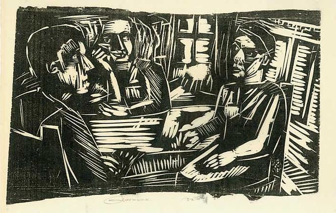 Inv# RBWWdC 3407-32-9 Untitled, c.1932
Oil Based Printer&amp;#39;s Ink / Woodcut
on Handmade Japanese Laid Paper
9 1/4 x 13 5/8 inches&amp;nbsp;&amp;nbsp;
23.5 x 34.62 cm