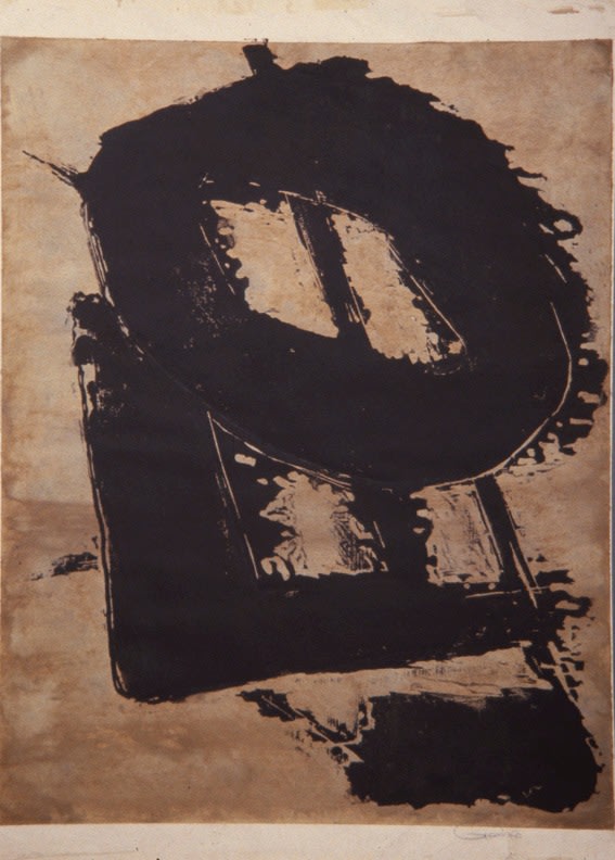 Untitled, PP 1019, c. 1960s
Water Soluble Printer&amp;rsquo;s Ink and Casein
on Paper
H:&amp;nbsp;24 x&amp;nbsp; W: 19 3/8 inches