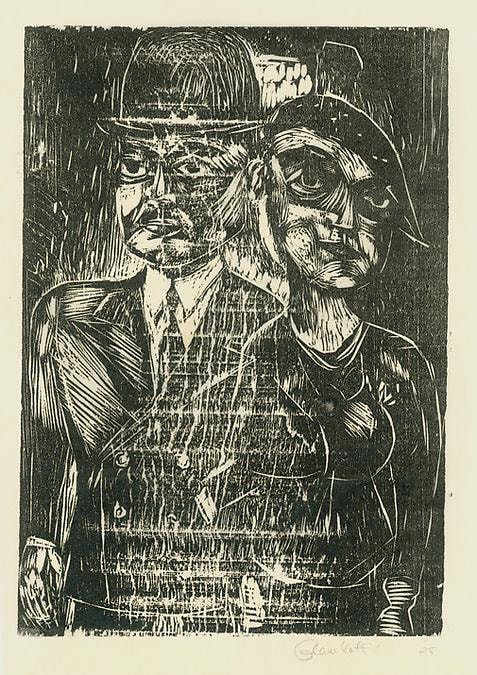 Untitled, RBWWdC 2104, c. 1925
Woodcut, Oil Based Printer&amp;rsquo;s Ink
on Handmade Japanese Paper&amp;nbsp;
H:&amp;nbsp;13 9/16 x W: 9 3/16 inches