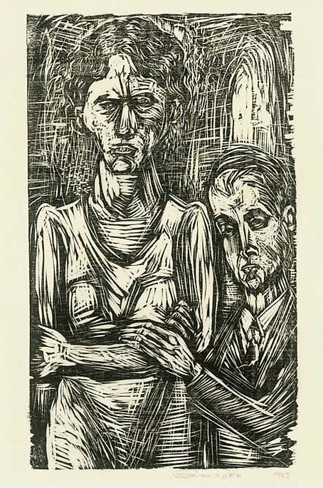 Inv# RBWWdC 1501-25-1 Untitled, c.1925
Oil Based Printer&amp;#39;s Ink / Woodcut
on Handmade Japanese Laid Paper
9 5/8 x 6 7/8 inches&amp;nbsp;&amp;nbsp;
24.46 x 17.48 cm

Private Collection