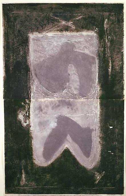 Inv# PP 2006 Untitled, 1972
Water Soluble Printer&amp;#39;s Ink and Casein
on Handmade Japanese Paper
40 1/4 x 25 3/16 inches
102.24 x 63.98 cm