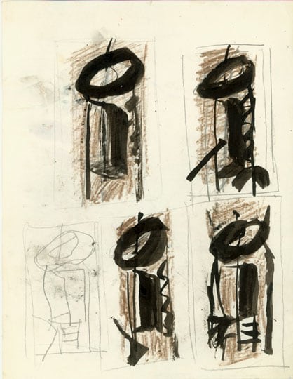 Inv# FI 31 Untitled, c. 1970s
Graphite, Pastel and India Ink
on Bond Paper
11 x 8.5 inches&amp;nbsp;&amp;nbsp;
27.9 x 21.6 cm