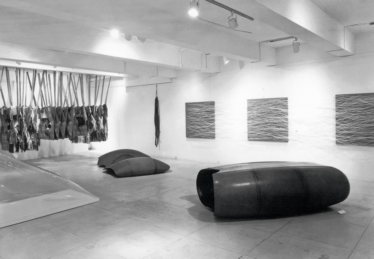 [FIG. 8]

Eva Hesse&amp;rsquo;s Several, 1965, and Metronomic Irregularity II, 1966 (both on back wall) in Eccentric Abstraction at
Fischbach Gallery, 1966
Image&amp;nbsp;courtesy The Estate of Eva Hesse.
Courtesy Hauser &amp;amp; Wirth.
Works by the following artists also featured in exhibition installation image: Don Potts, Frank Lincoln, and Keith Sonnier. Art by Keith Sonnier &amp;copy; 2020 Keith Sonnier / Artists Rights Society (ARS), New York.