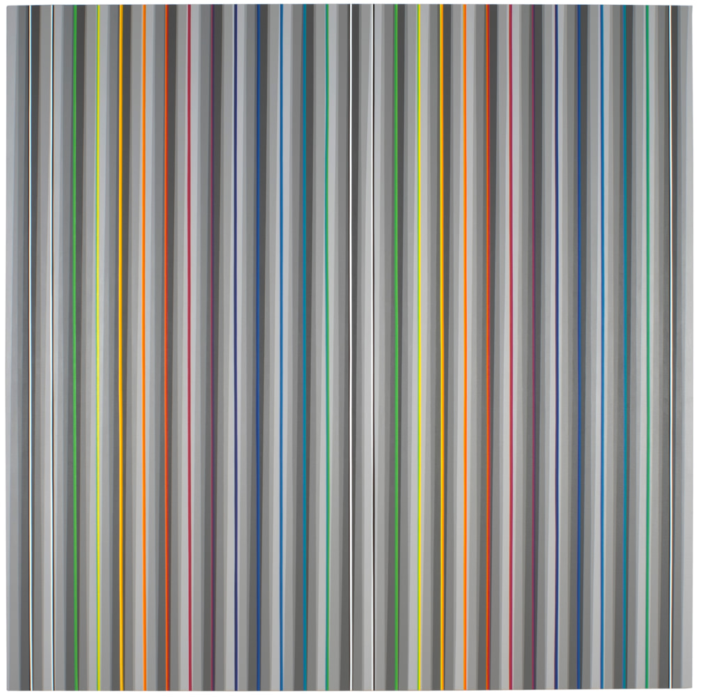 Gabriele Evertz (b. 1945)
Seven Grays + the Spectrum (Pearly Light), 2012&amp;nbsp;&amp;nbsp;&amp;nbsp;&amp;nbsp;
acrylic on canvas
60 x 60 inches;&amp;nbsp;&amp;nbsp;152.4 x 152.4 centimeters
LSFA# 16335&amp;nbsp;