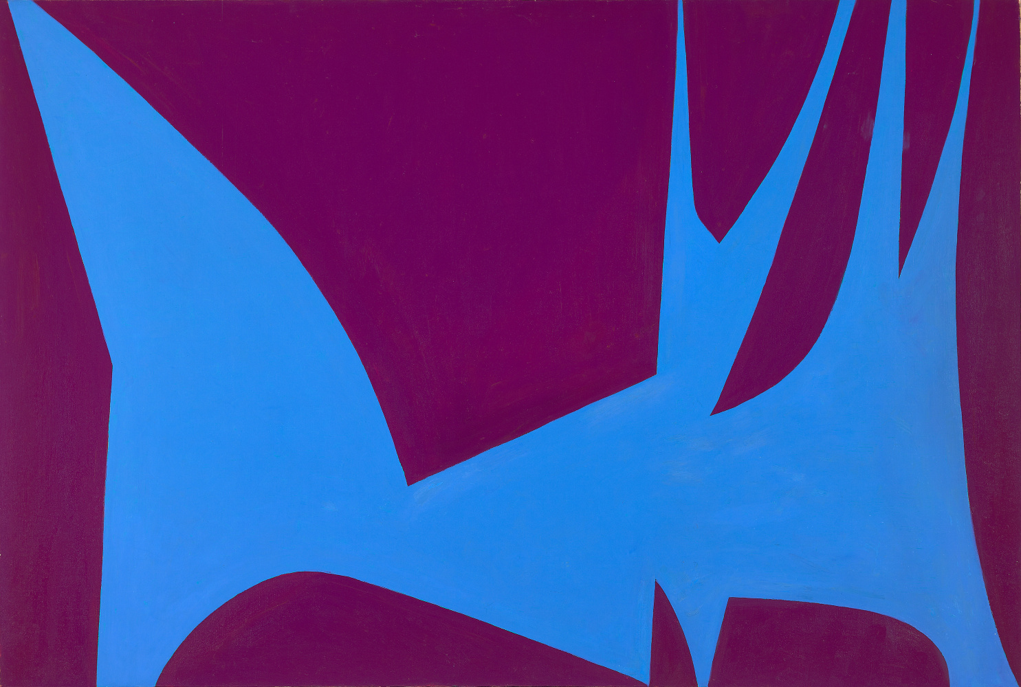 Lorser Feitelson (1898-1978) Magical Space Forms, 1951     oil on canvas 50 x 74 inches;  127 x 188 centimeters LSFA# 01603
