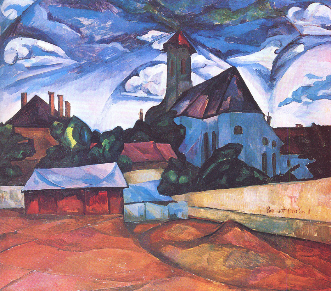 Csaba Vilmos Perlrott

Landscape in Kecskem&amp;eacute;t, 1913

oil on canvas

35 7/16 x 39 3/8 inches; 90 x 100 centimeters