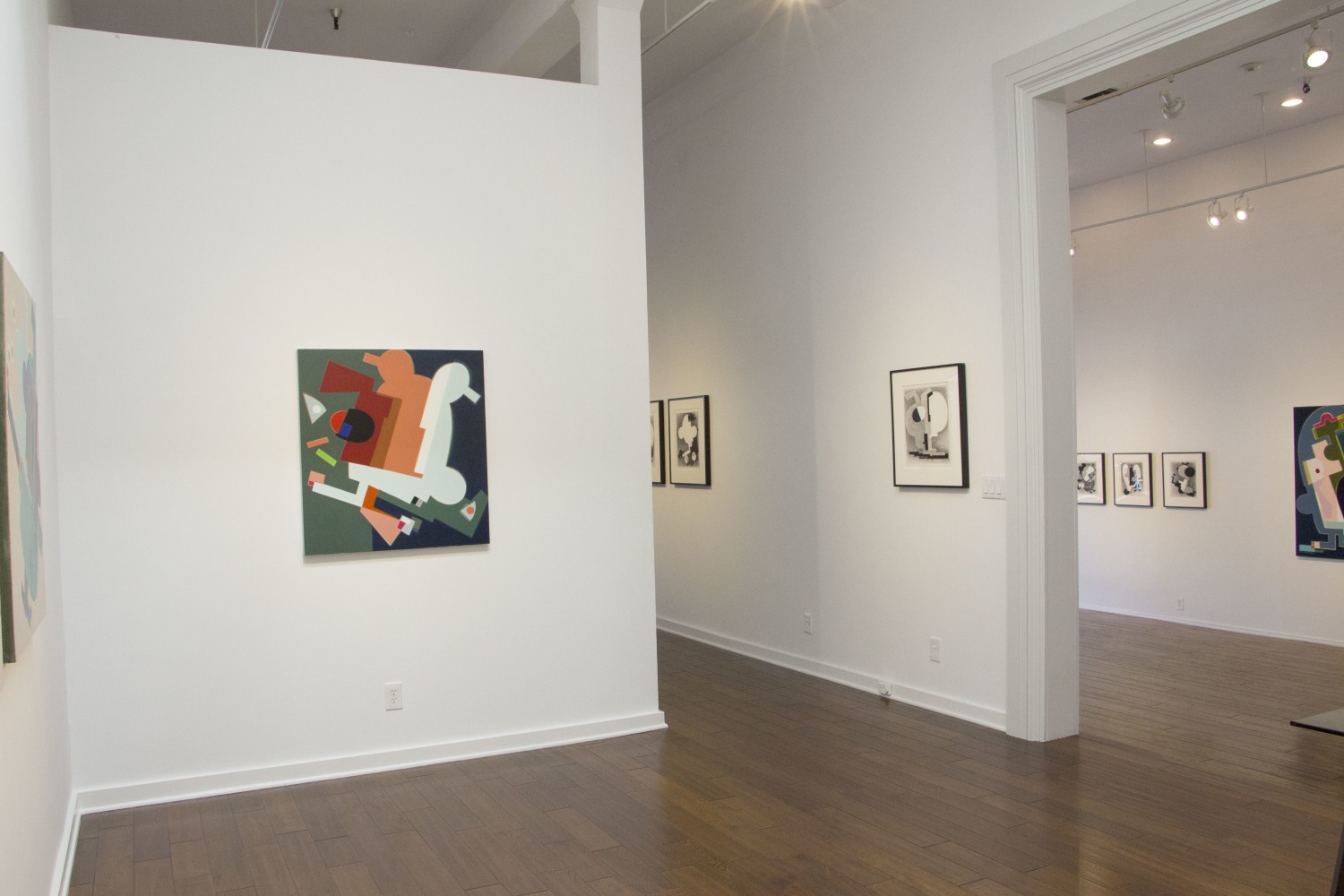 Laurie Fendrich, Modern Times Recent Paintings &amp; Drawings Installation 4