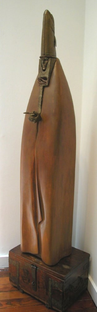 Cecilia Miguez

The False Bishop - Mother Superior, 1997
bronze, wood (fish by Cranston Montgomery)

80 x 20 x 14 inches