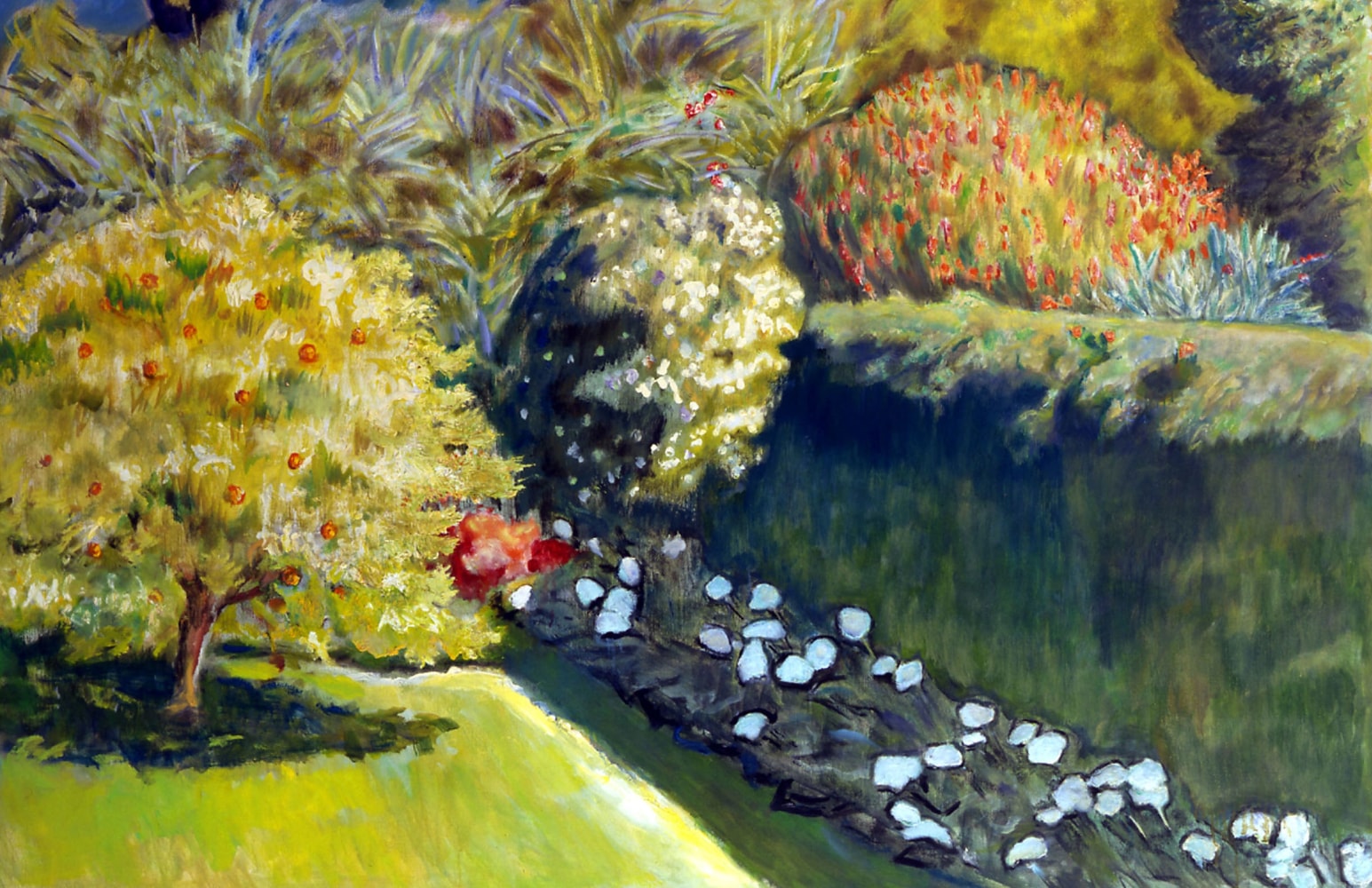 Garden,&amp;nbsp;April 1984

oil on canvas

48 x 66 inches; 121.9 x 167.6 centimeters