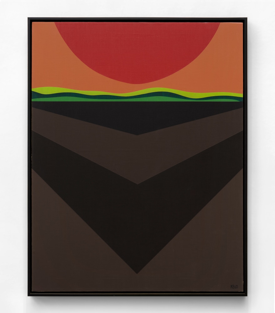 Karl Benjamin (1925-2012) Chino Landscape, 1960     oil on canvas 36 x 28 inches;  91.4 x 71.1 centimeters LSFA# 12359