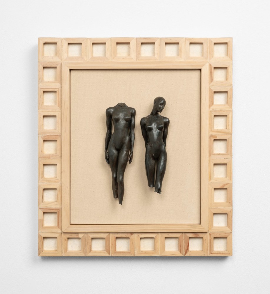 Cecilia Z. Miguez (b. 1955) Bronze Gesture 2, 2025 bronze, wood, and canvas 18 x 16 x 2 1/2 inches; 45.7 x 40.6 x 6.3 centimeters LSFA# 16453
