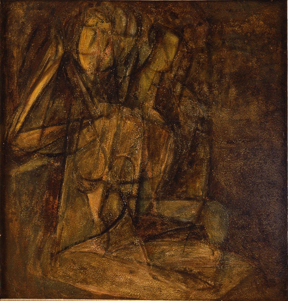 Figure, 1918-1920

oil on board

21 x 19 3/4 inches; 53.3 x 50.2 cm