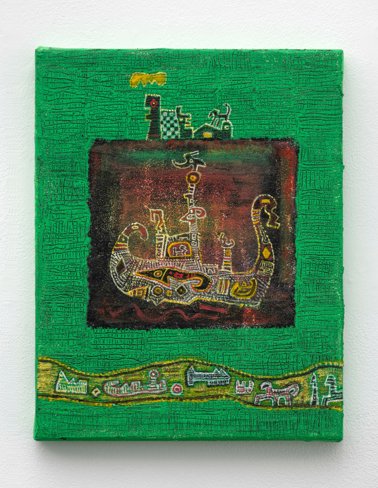 Ynez Johnston (1920-2019) Untitled, c. 2000s, mixed media 14 x 11 inches;  35.6 x 27.9 centimeters LSFA# 15250