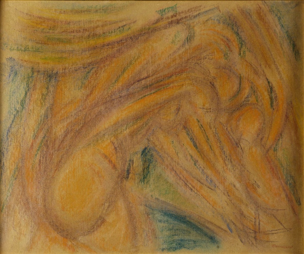 Mother and Child (Kinetic Study), circa 1918&amp;nbsp;&amp;nbsp;&amp;nbsp;&amp;nbsp;

pastel and watercolor on carton

20 x 24 inches; 50.8 x 61 cm