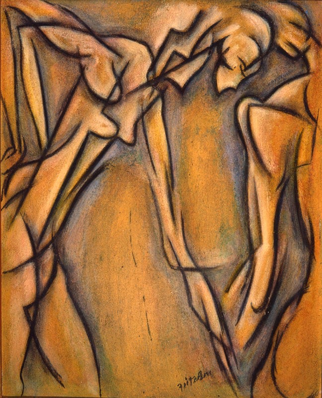 Two Bathers (Kinetic Study), 1919-20

Oil on board

20 x 16 inches (50.8 x 40.6 cm)