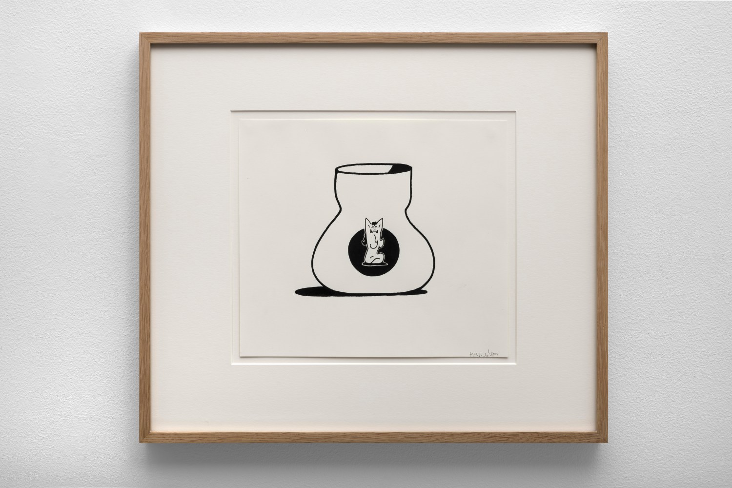 Girl on Vase, 1989 ink on paper 8 1/4 x 9 1/2 inches; 21 x 24.1 centimeters LSFA# 15050