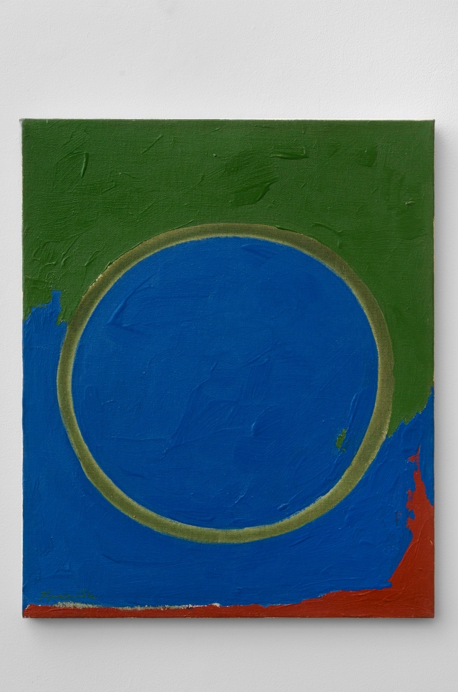 Matsumi Kanemitsu (1922-1992) Opening, 1962 acrylic on canvas 24 x 20 inches; 61 x 76.2 centimeters LSFA# 13757