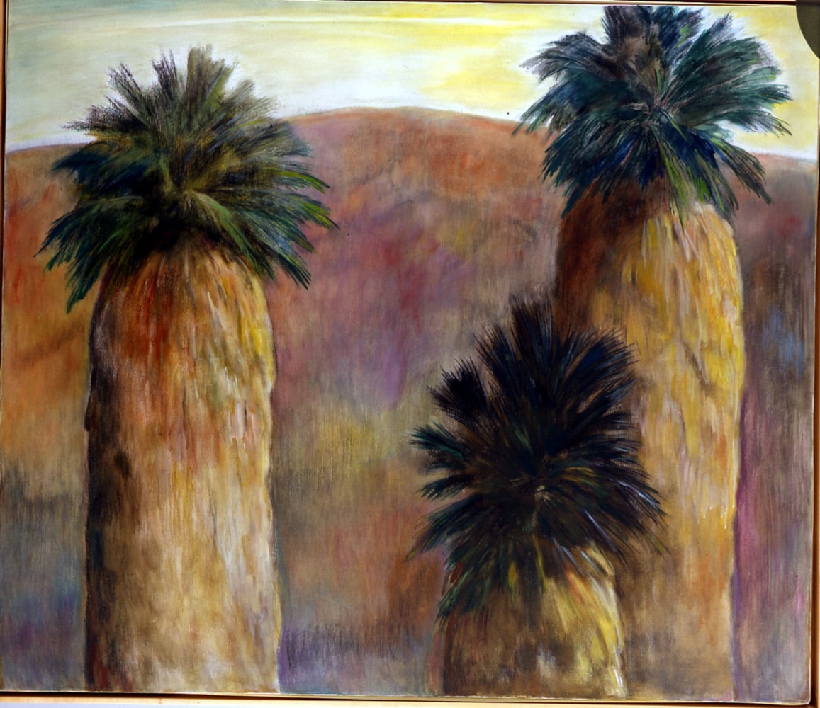 Monte Rosa and Three Palms,&amp;nbsp;January 1979

oil on canvas

51 x 59 inches; 129.5 x 149.9 centimeters