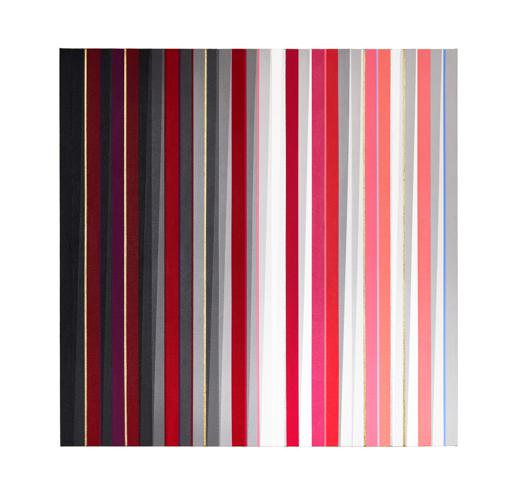 Gabriele Evertz (b. 1945) The Friendship of Colors, R, 2018 acrylic on canvas over wood 30 x 30 inches; 76.2 x 76.2 centimeters LSFA# 15992