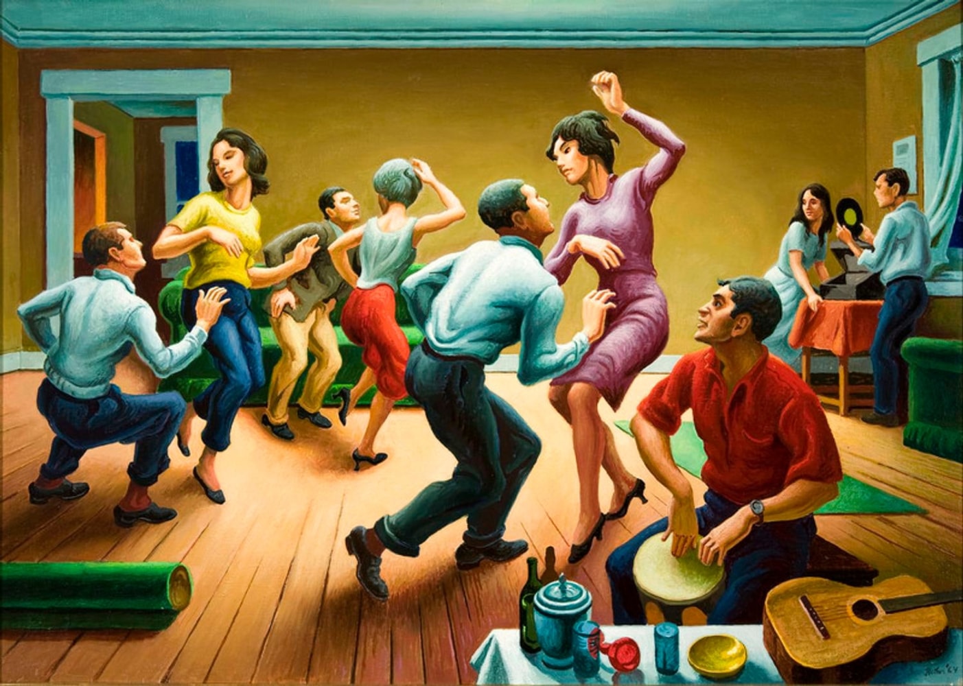 Thomas Hart Benton

Dancers (&amp;#39;The Twist&amp;#39;)