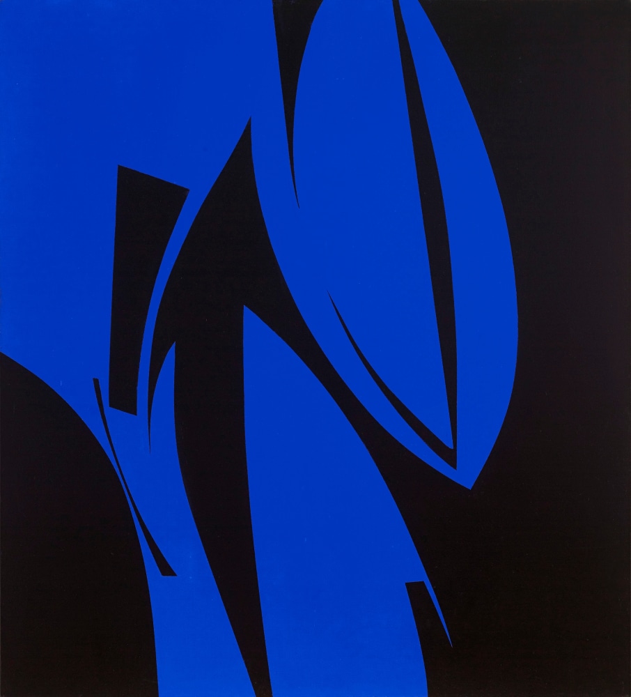 Untitled Composition (April from the Jigsaw Series), 1975     acrylic on canvas 46 5/8 x 42 inches;  118.4 x 106.7 centimeters LSFA# 10941