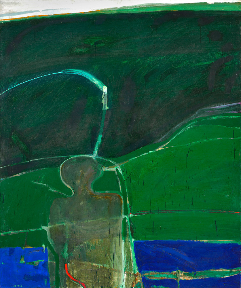 Hudson River Series (Man in Surf #2), 1961     oil on canvas 73 x 60 1/2 inches;  185.4 x 153.7 centimeters LSFA# 11997