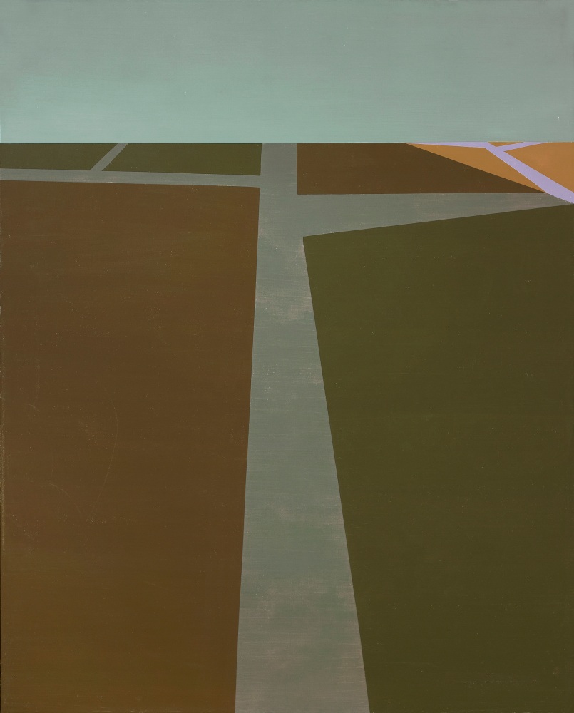 Helen Lundeberg(1908-1999) The Poet's Road, 1961 oil on canvas 50 x 40 inches; 127 x 101.6 centimeters LSFA# 01216