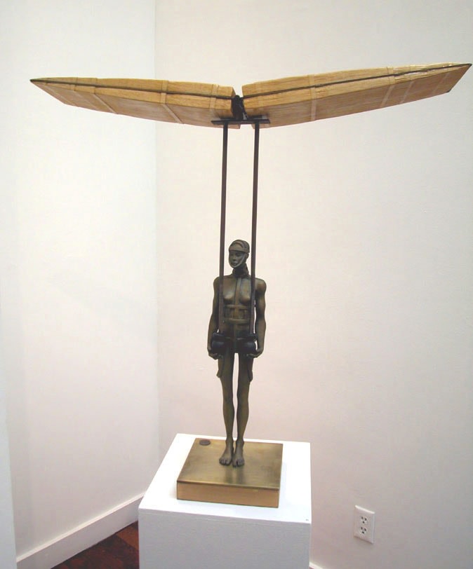 Intrepid Voyager, 2004

bronze and wood

29 x 30 x 7 inches; 73.7 x 76.2 x 17.8 cm&amp;nbsp;&amp;nbsp;