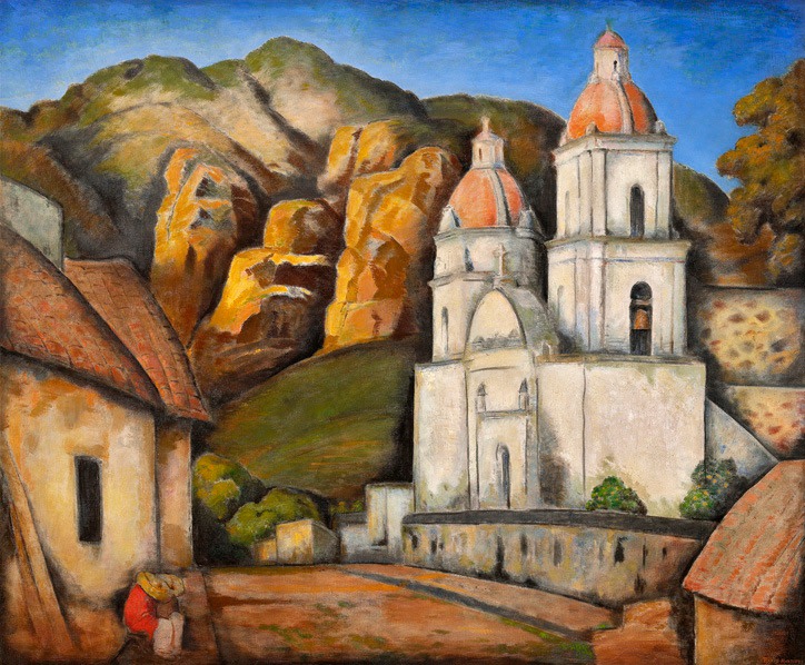 Alfredo Ramos Martinez

La Iglesia de Texcoco, c. 1930

oil on canvas

40 x 48 inches;&amp;nbsp;101.6 x 121.9 cm