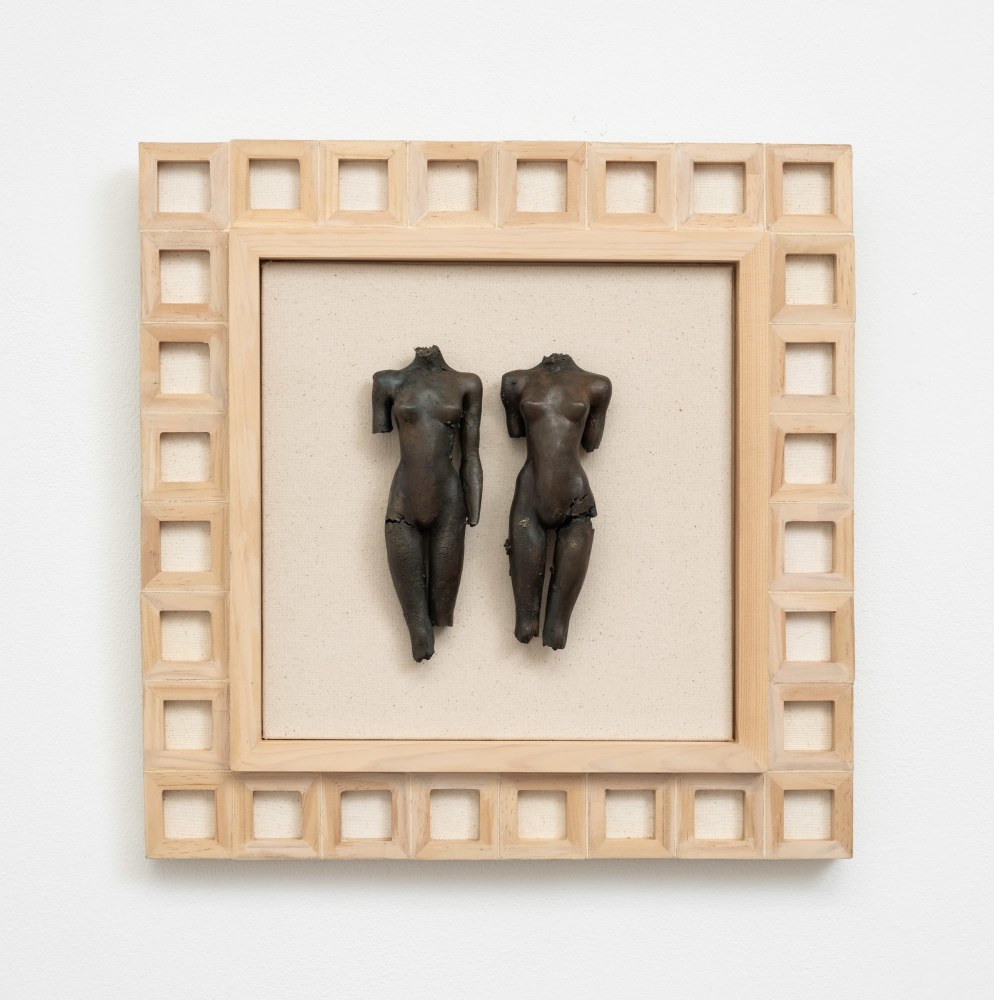 Cecilia Z. Miguez (b. 1955) Bronze Gesture 3, 2025 bronze, wood, and canvas 16 x 16 x 2 inches; 40.6 x 40.6 centimeters LSFA# 16454