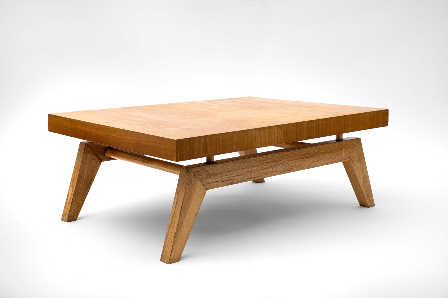 Sam Maloof (1916-2009) Coffee Table, c. 1951 cerused oak 15 x 39 x 29 1/2 inches; 38.1 x 99.1 x 74.9 centimeters LSFA# 15132