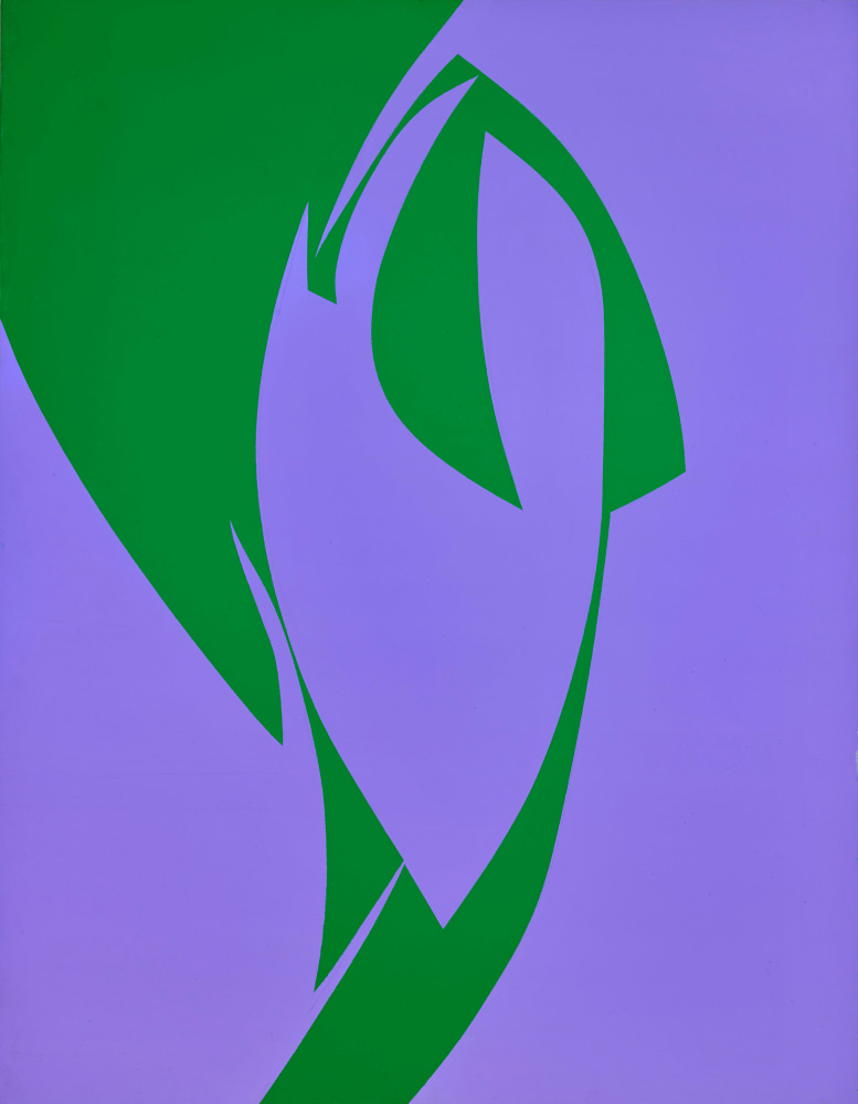 Iris (Jigsaw Series), 1975     acrylic on canvas 56 x 40 inches;  142.2 x 101.6 centimeters LSFA# 13288